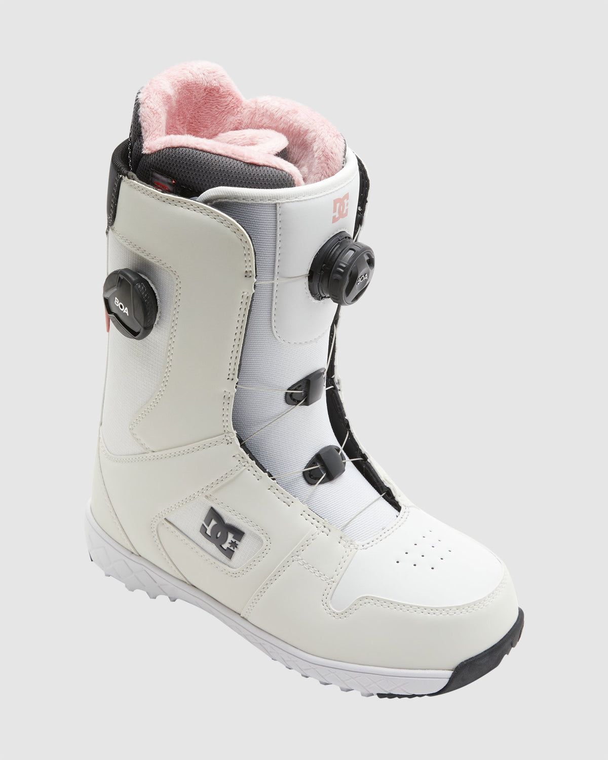 Womens Phase BOA Pro Snowboard Boots - WHITE/PINK/BATTLESHIP / 5 