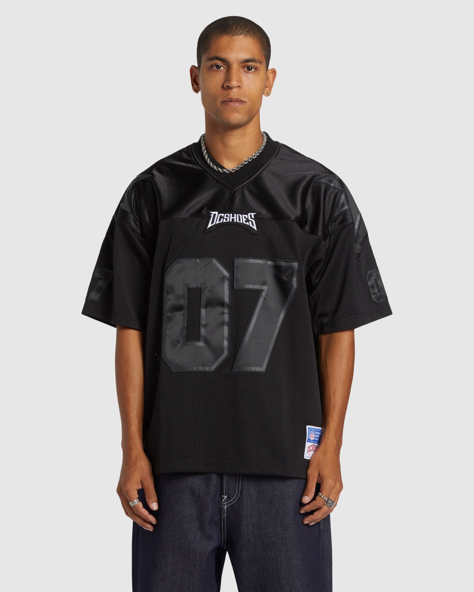 Mens Mens Blackout Football Jersey Top
