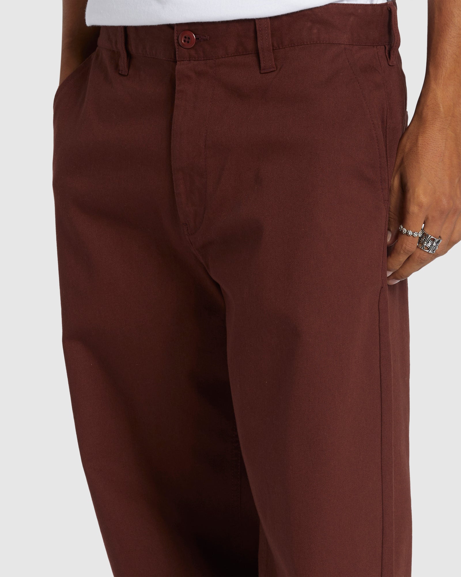 Mens Worker Baggy Chino Pants