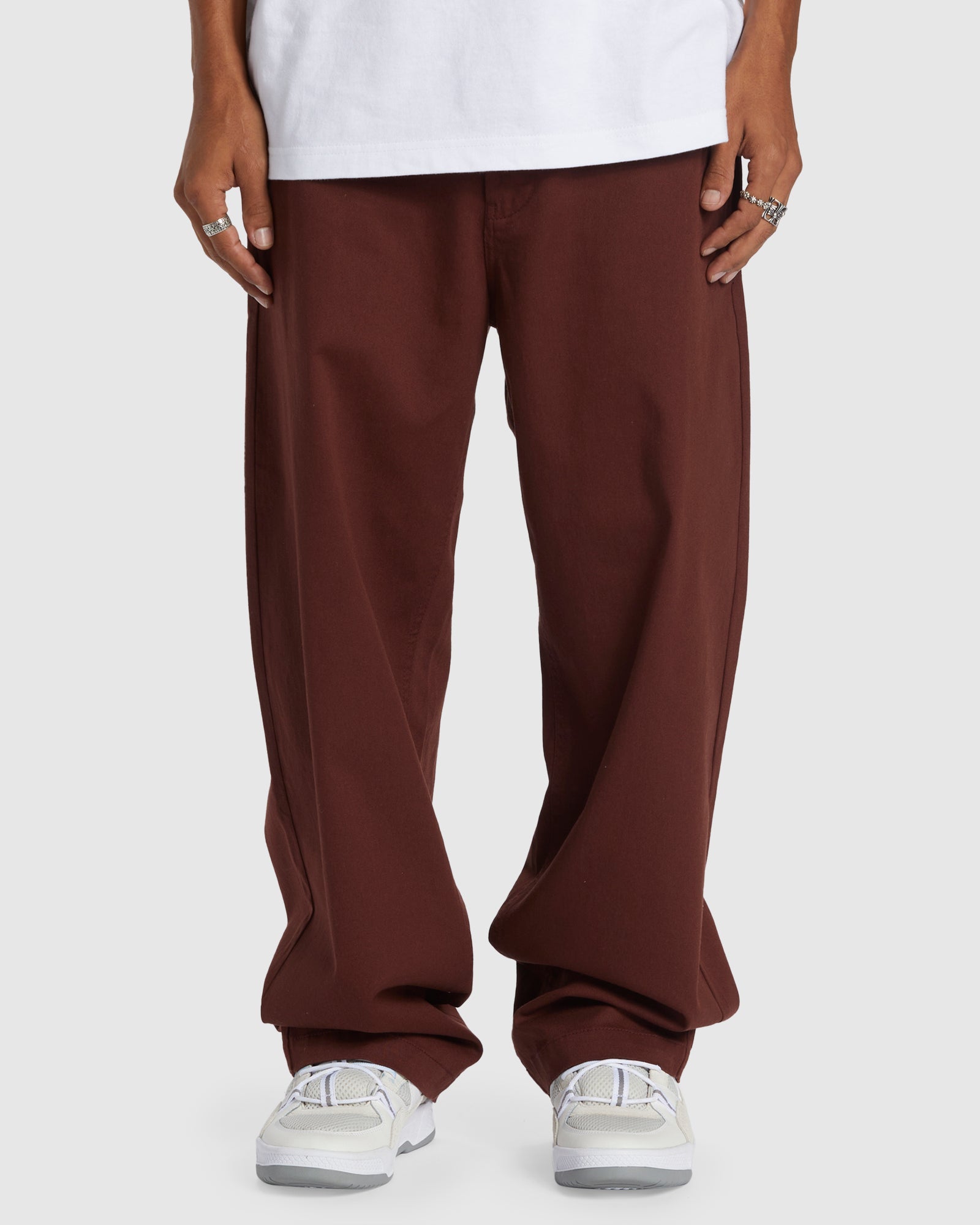 Mens Worker Baggy Chino Pants