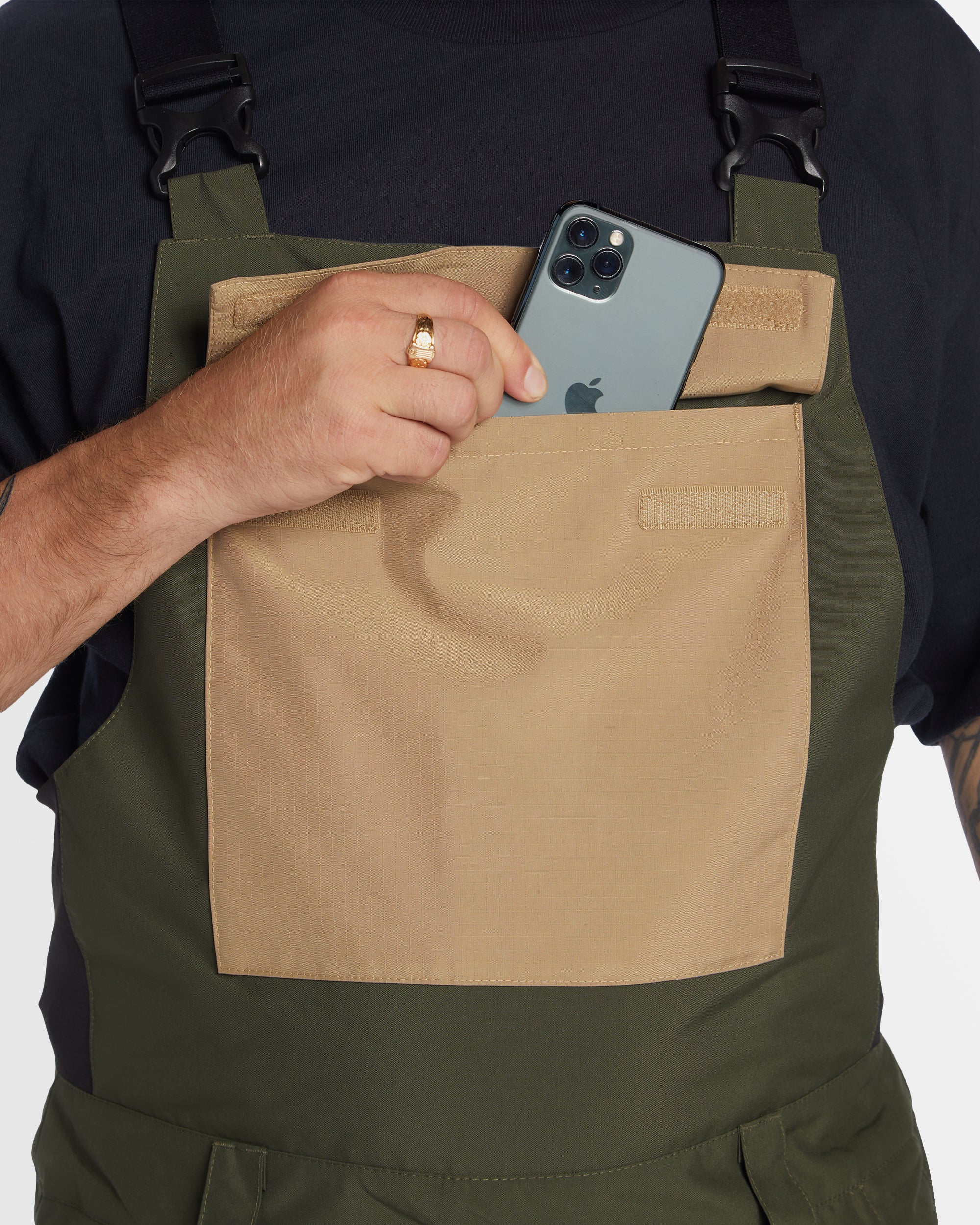 Mens Docile Snow Bib