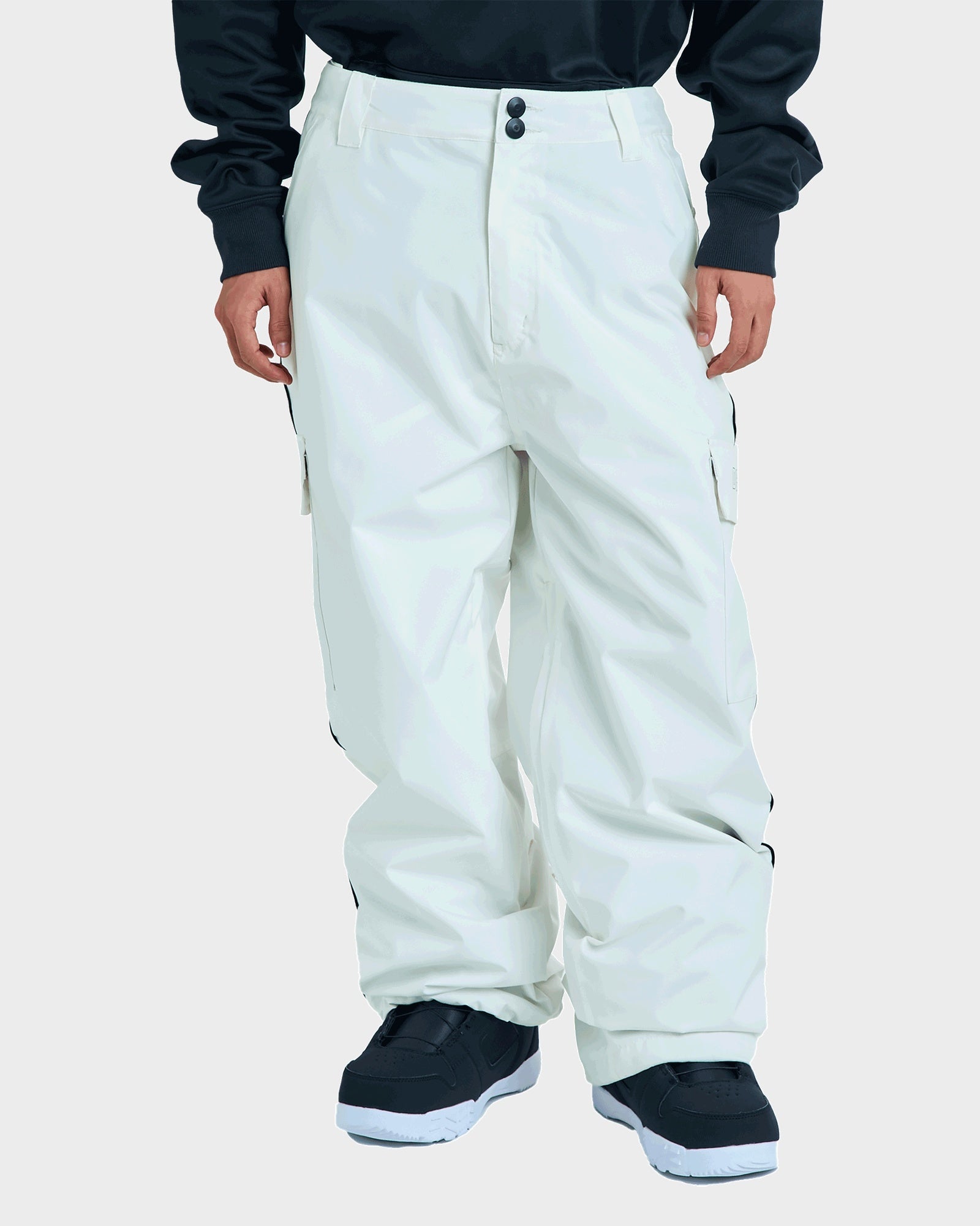 Mens Wide Cargo Snow Pants
