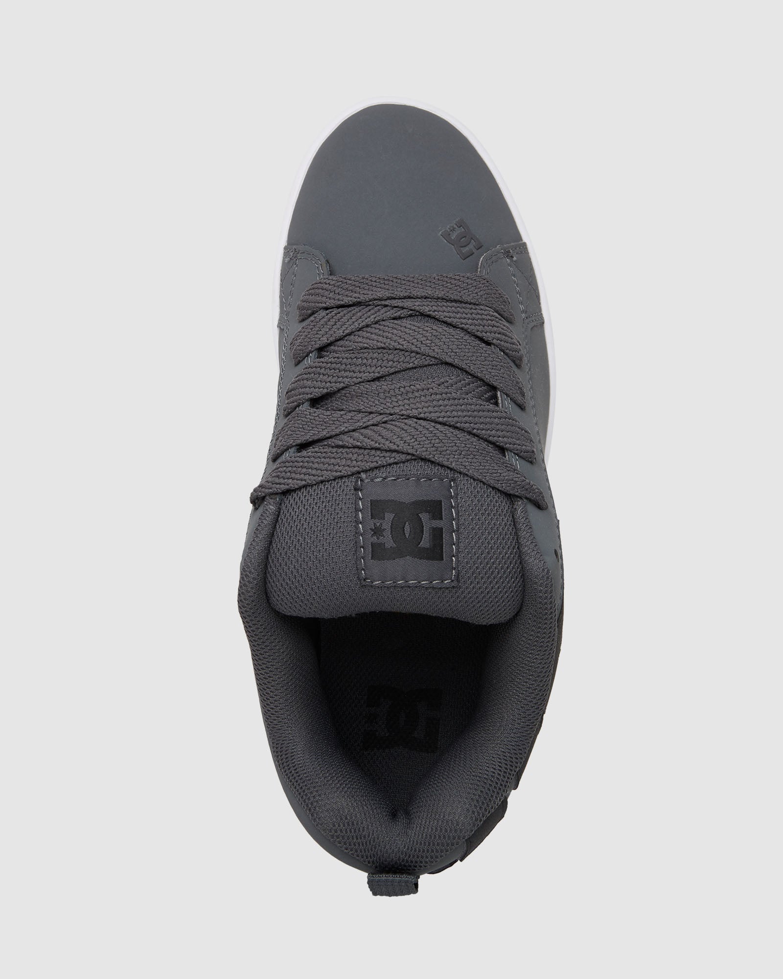 Mens Court Graffik Shoes - DK GREY/BLACK/WHITE / 8 | DC Shoes