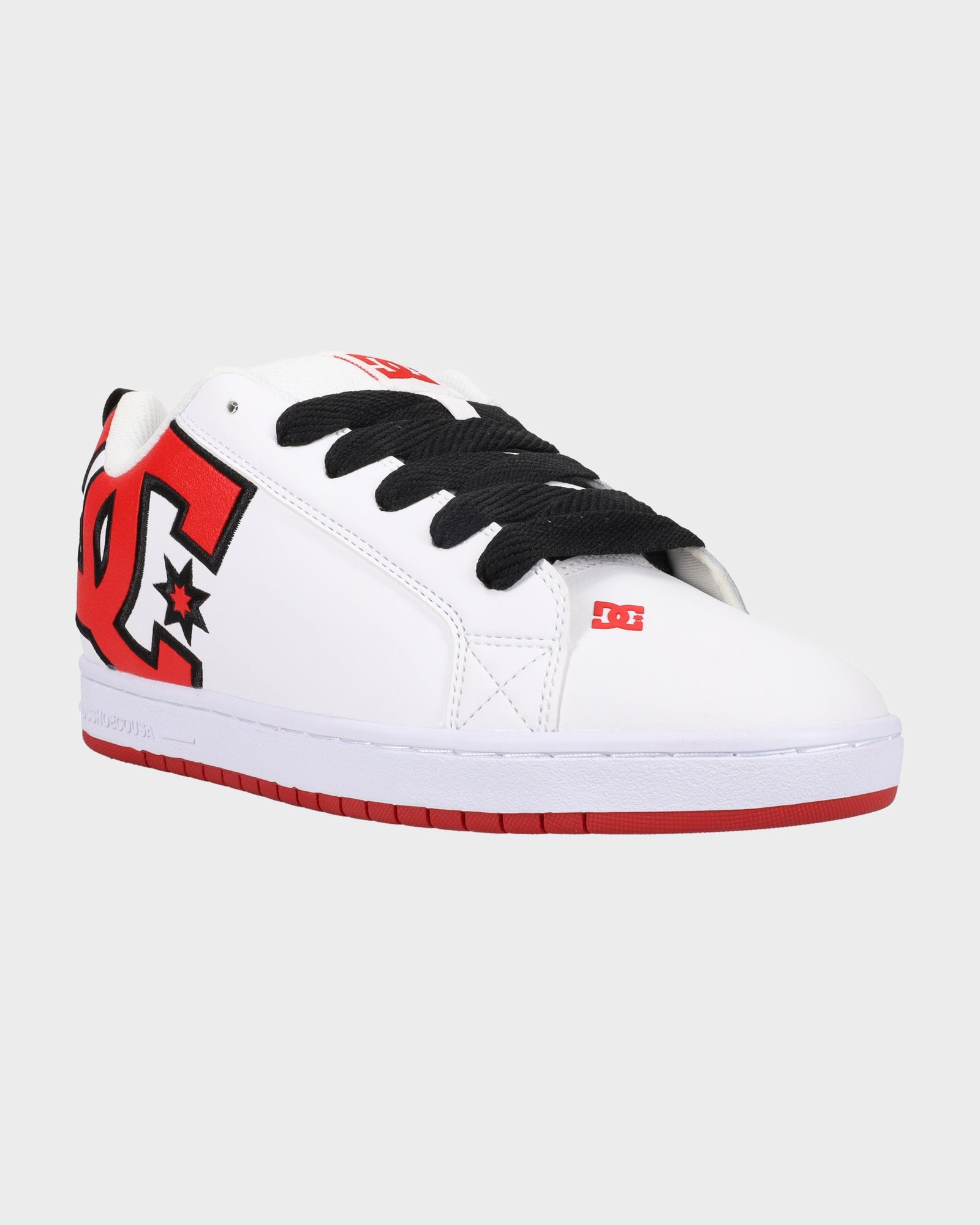 Mens Court Graffik Skate Shoes WHITE/RED/BLACK DC Shoes