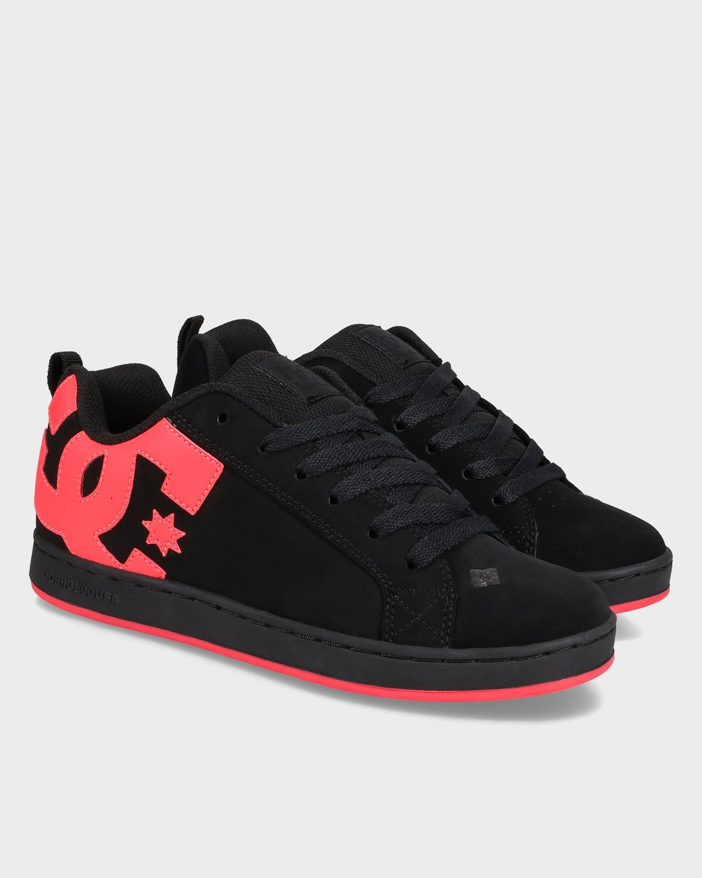 DC Shoes Women's Sneaker, Black Hot Pink, 5.5 UK | Skateboarding