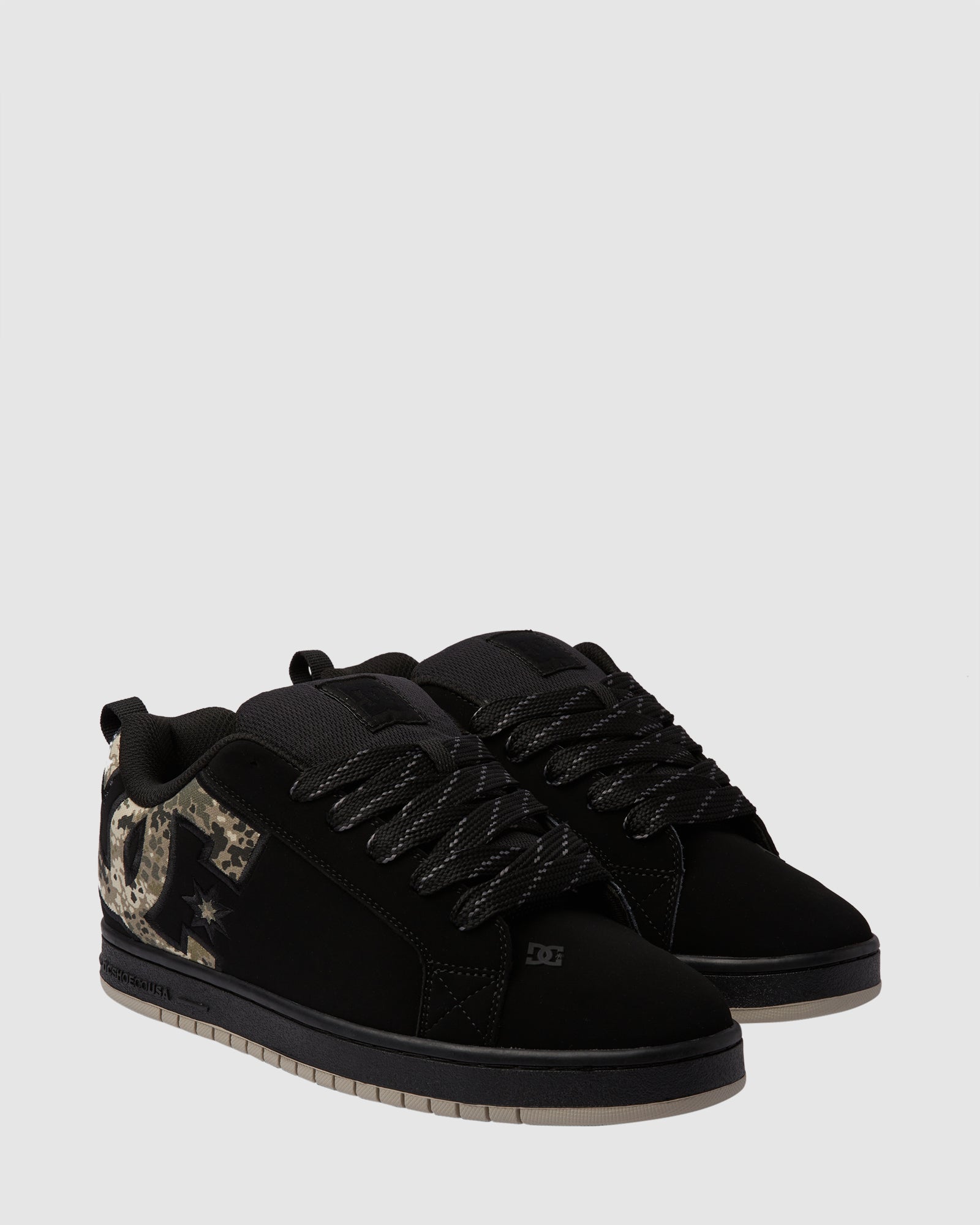 Mens Court Graffik SE Shoes BLACK/GREEN/BLACK DC Shoes