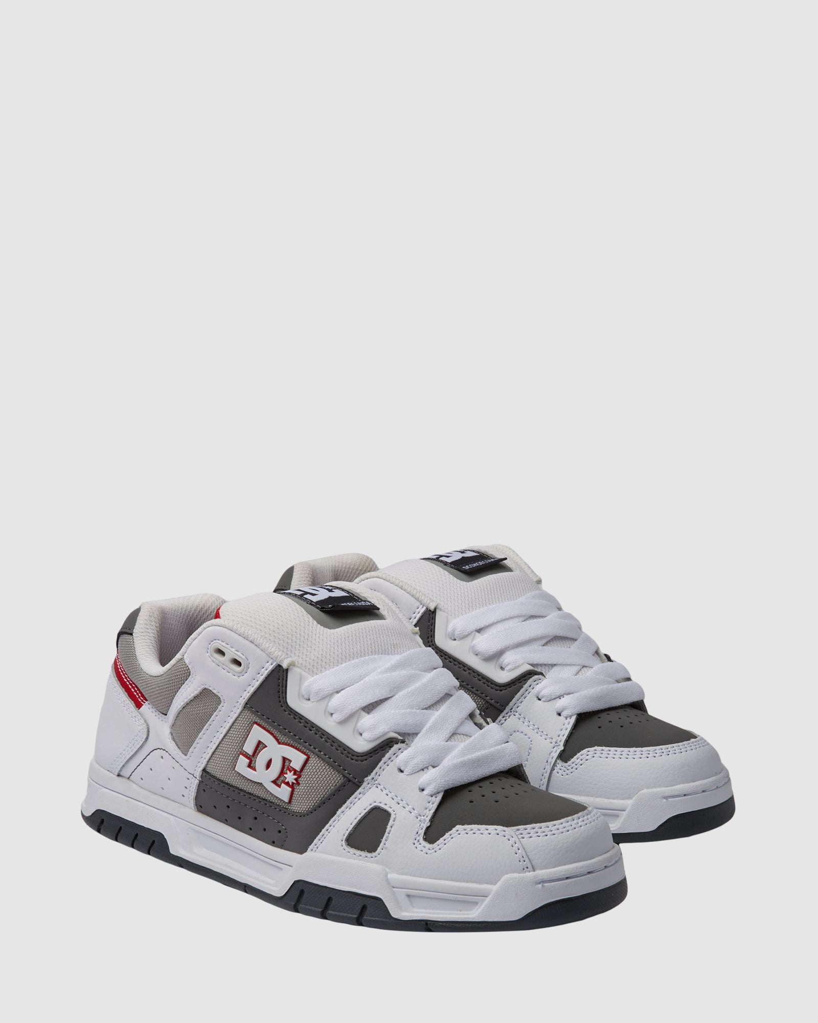 Mens Stag Shoes WHITE/GREY/GREY