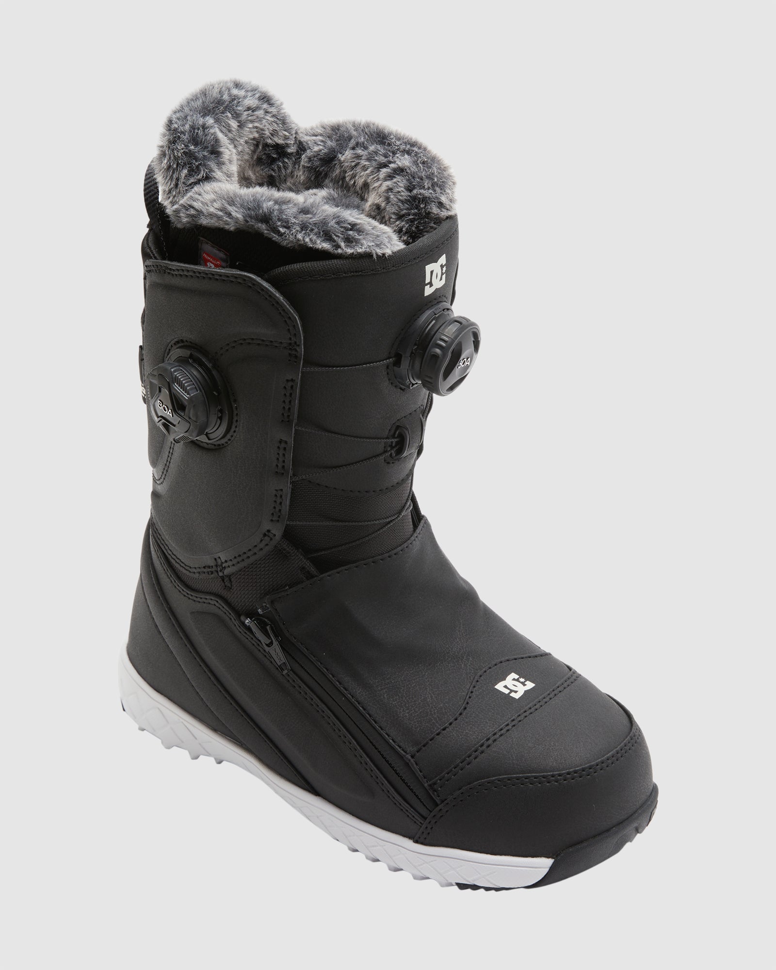 Women s Mora BOA Snowboard Boots BLACK LEOPARD 6 DC Shoes