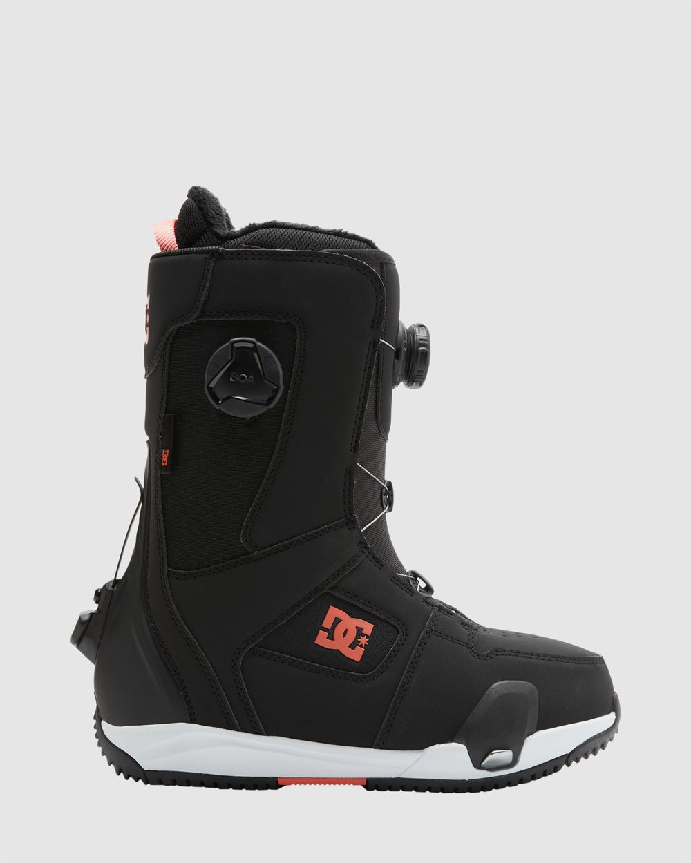 Womens Phase BOA Pro Step On Snowboard Boots - BLACK/HOT CORAL / 5 | DC ...