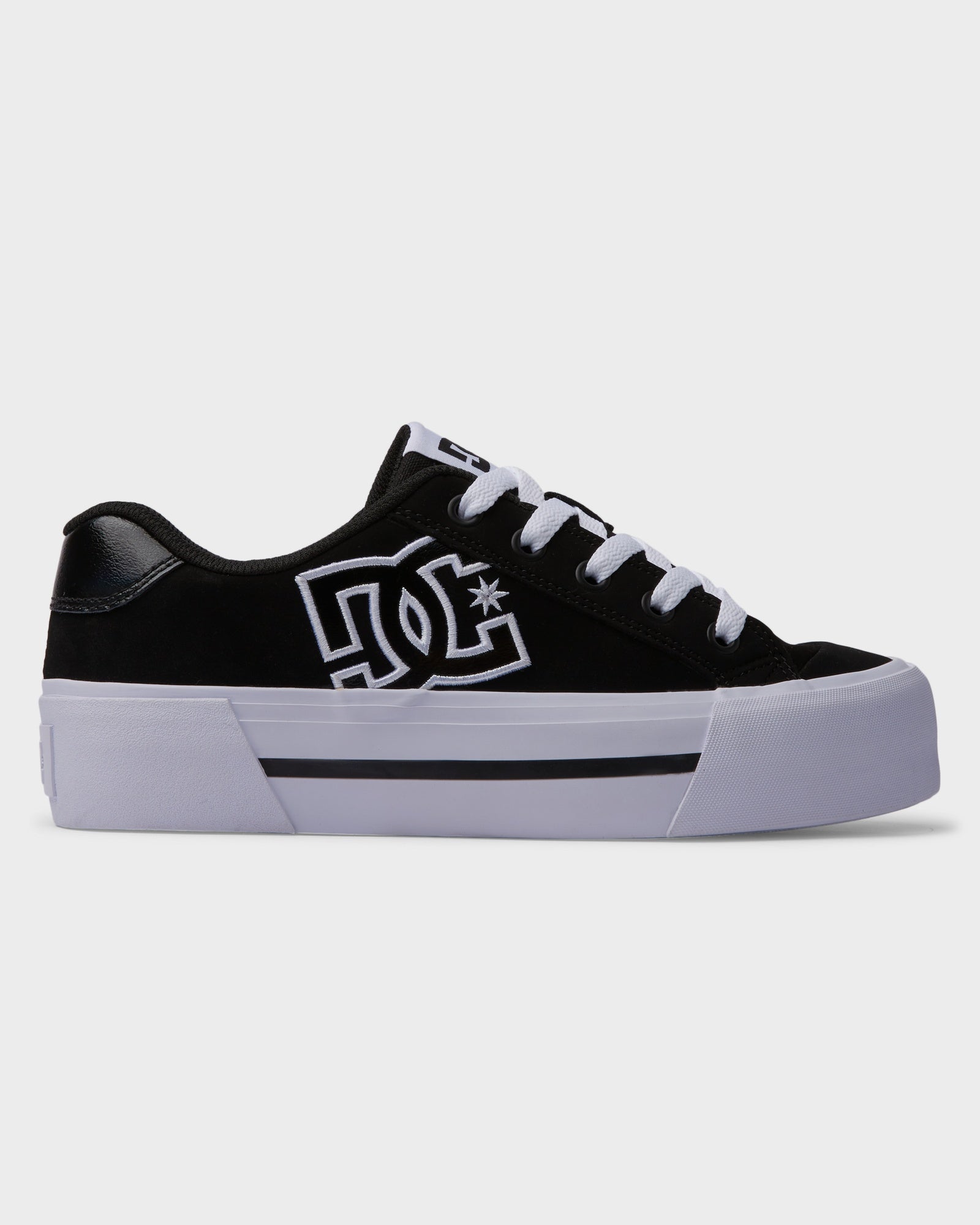 DC Shoes Chelsea Platform, Scarpe da Ginnastica Donna, Bianco/Nero, 40 EU DC Shoes Chelsea Platform, Scarpe da Ginnastica Donna, Bianco/Nero, 40 EU