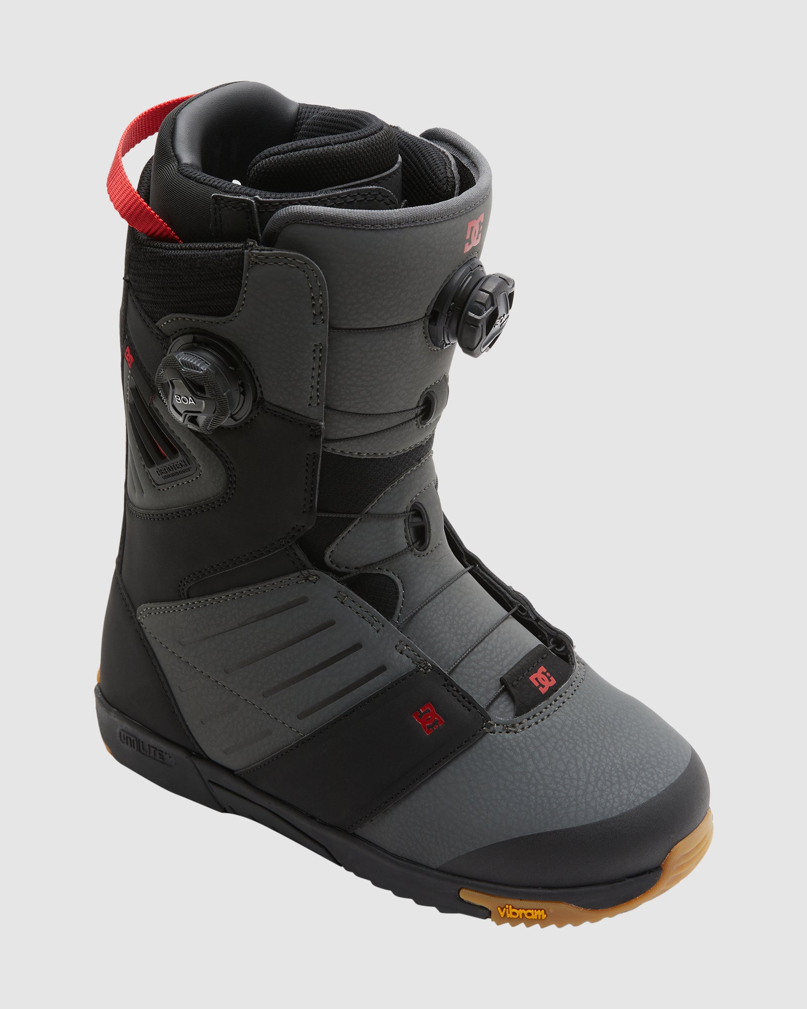 Men s Judge BOA Snowboard Boots BLACK GREY RED 7 DC Shoes