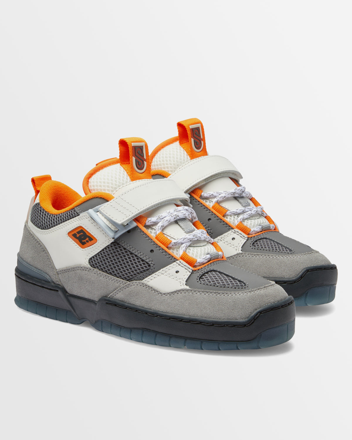 Mens JS 1 Shoes - GREY/BLACK/ORANGE / 7 | DC Shoes