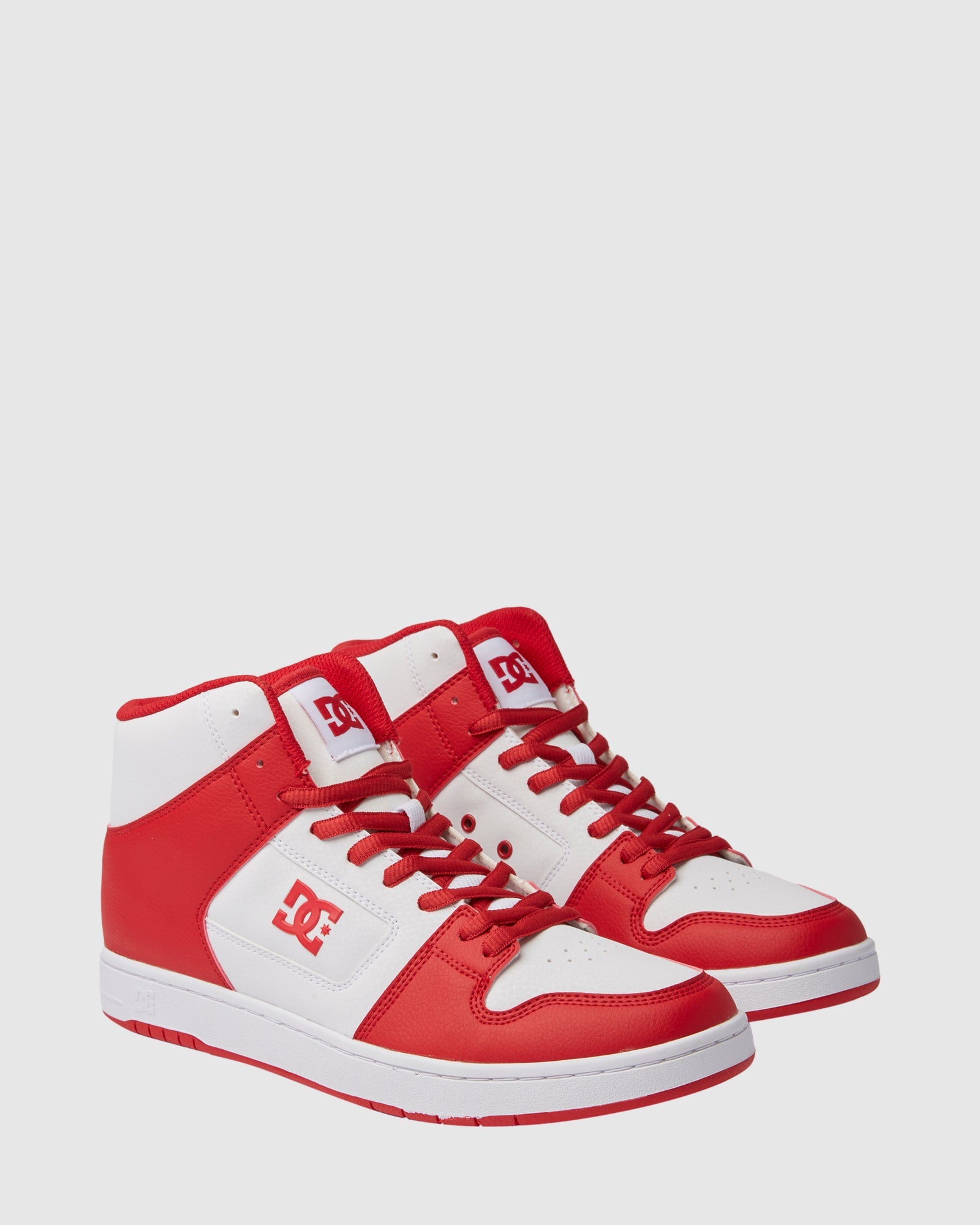 Mens Manteca HI SN Shoes WHITE/RED 10 DC Shoes - Main Image