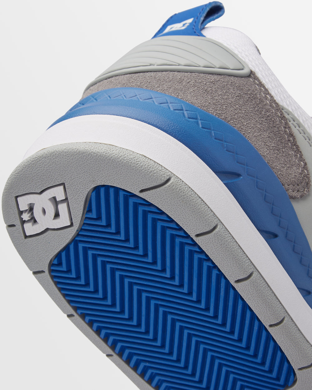 Mens DC Ascend Shoes - WHITE/GREY/BLUE / 4 | DC Shoes