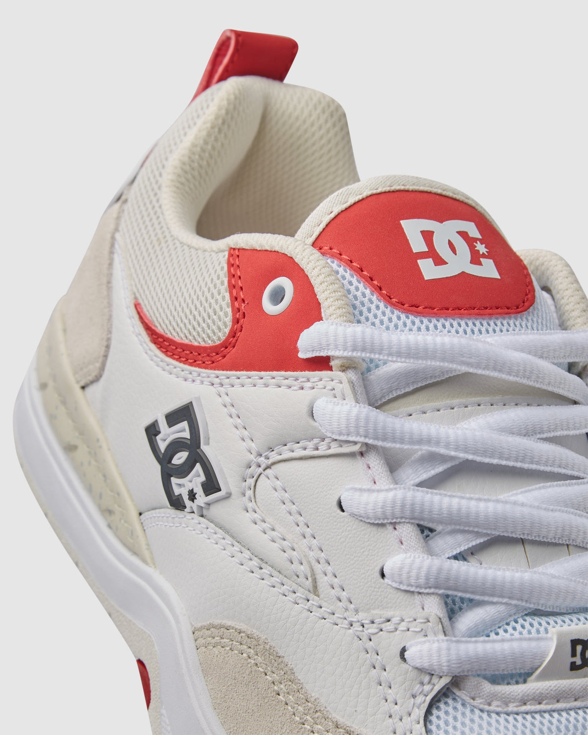 Mens Dc Ascend S Shoes - WHITE/RED / 4 | DC Shoes