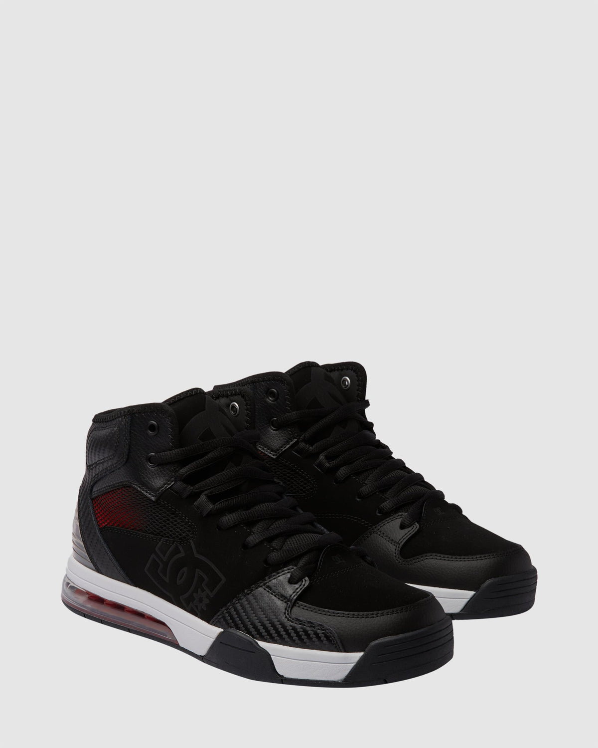 Mens Versatile Hi Shoes - BLACK/GREY/RED / 7 | DC Shoes