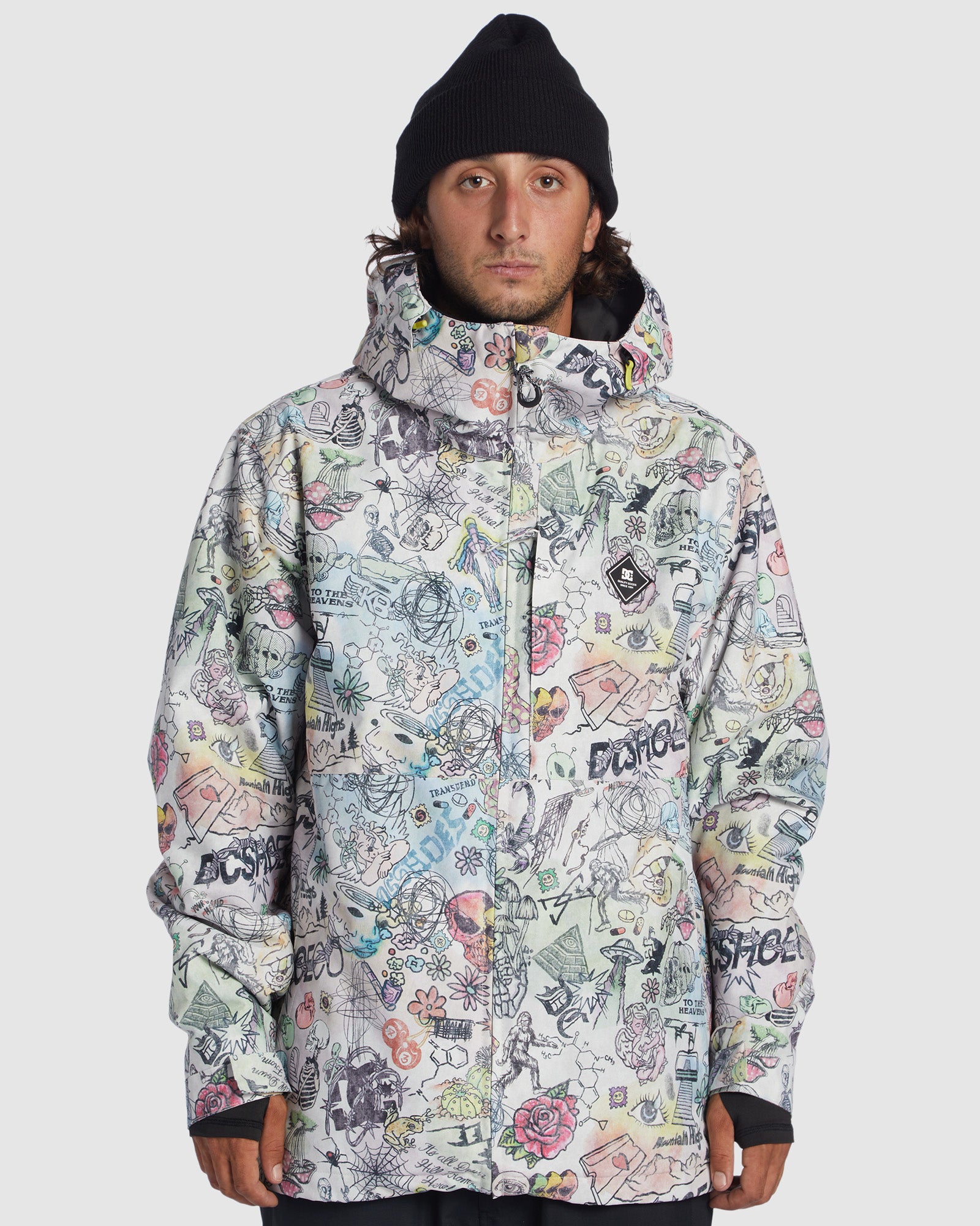 Men's Basis Print Snow Jacket