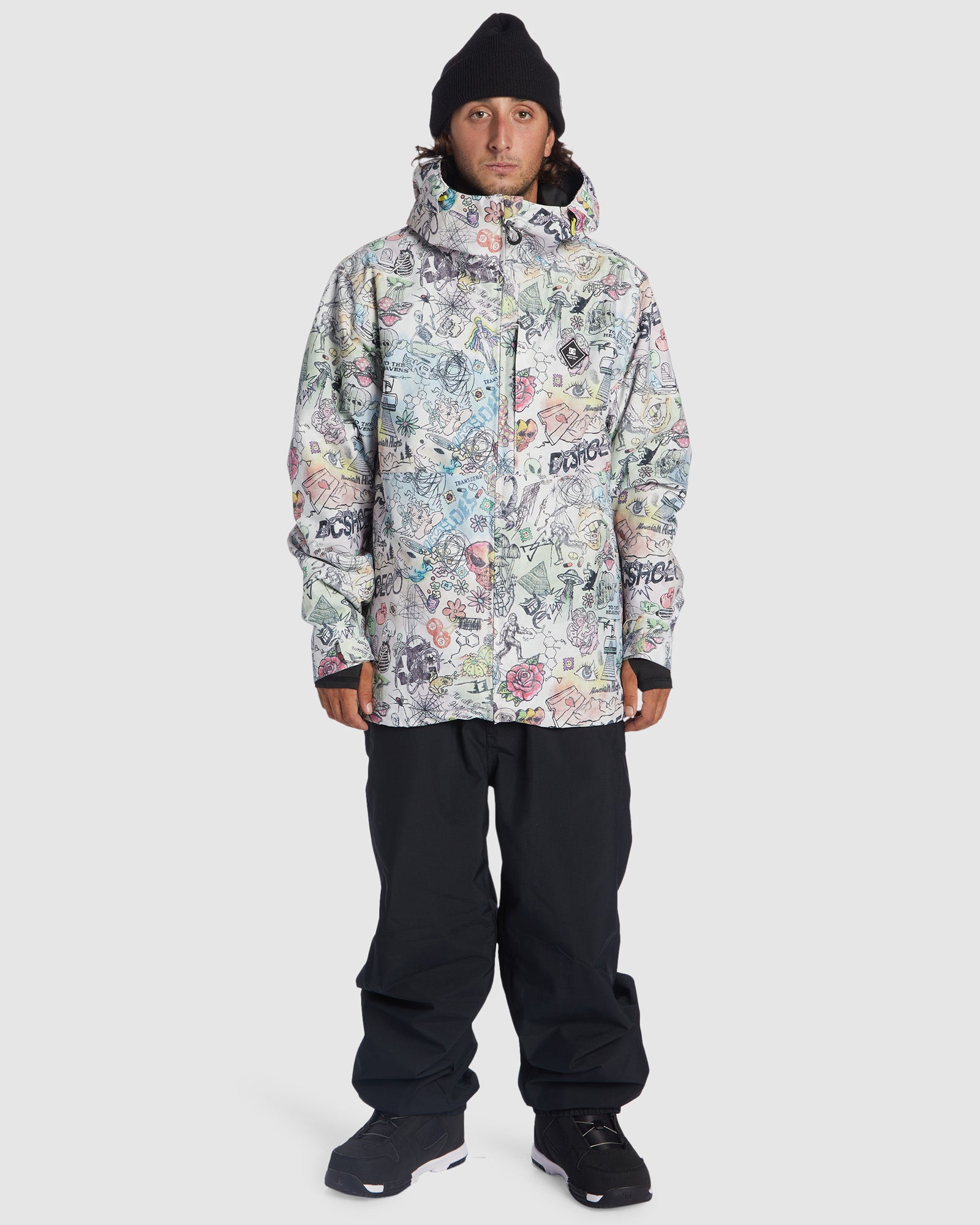 Men's Basis Print Snow Jacket