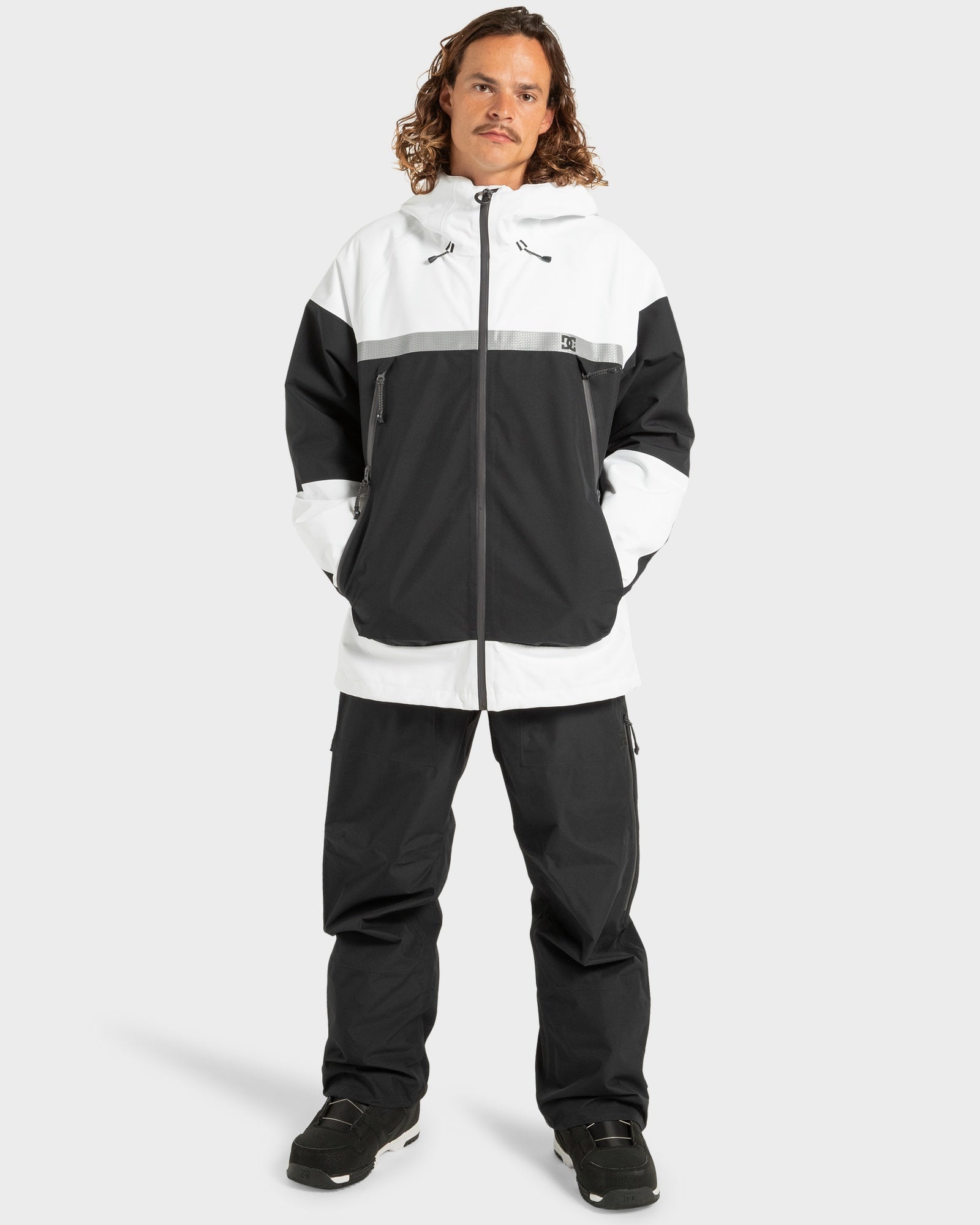 Mens Intel 30k Snow Jacket - WHITE/BLACK / S | DC Shoes