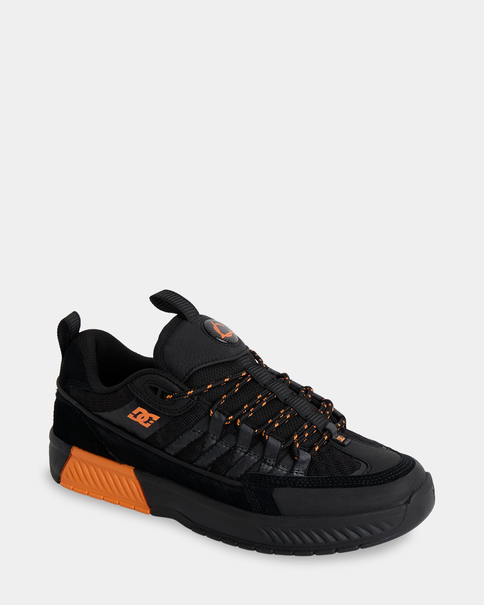 Mens Lucien Skate Shoes BLACK/BLACK/ORANGE DC Shoes