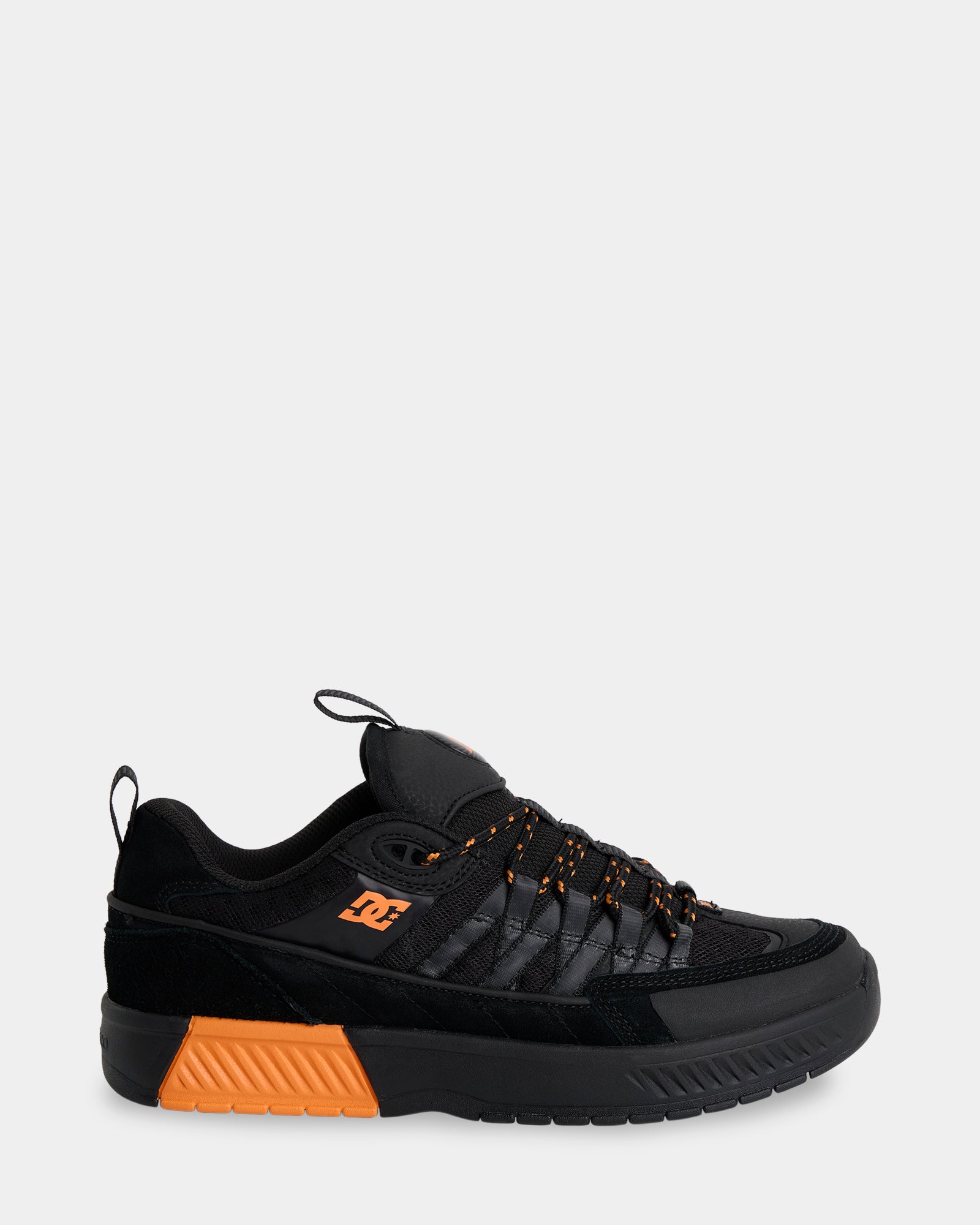 Mens Lucien Skate Shoes - BLACK/BLACK/ORANGE / 7 | DC Shoes