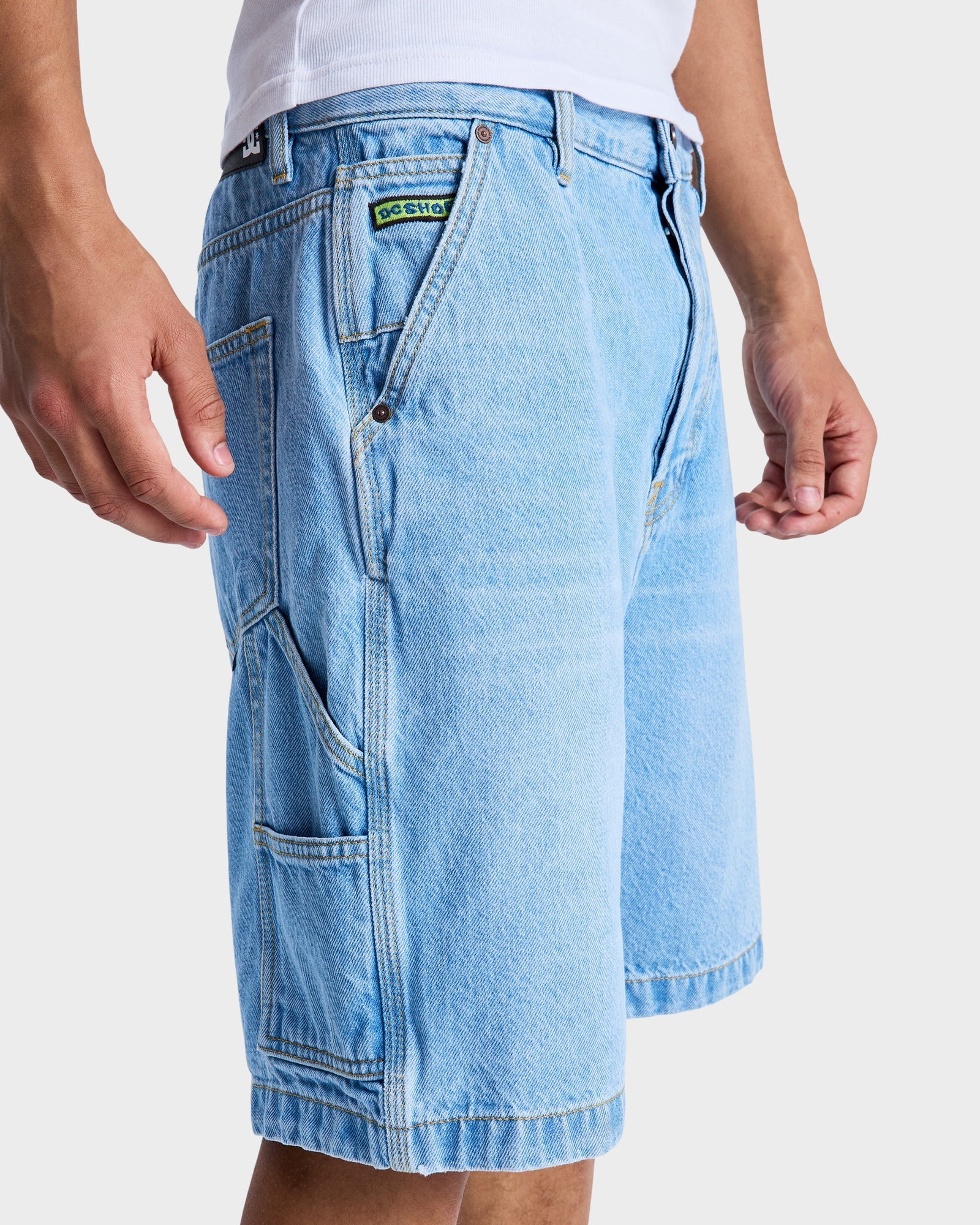 Mens Baggy Denim Carpenter Shorts - INDIGO LIGHT / 28 | DC Shoes