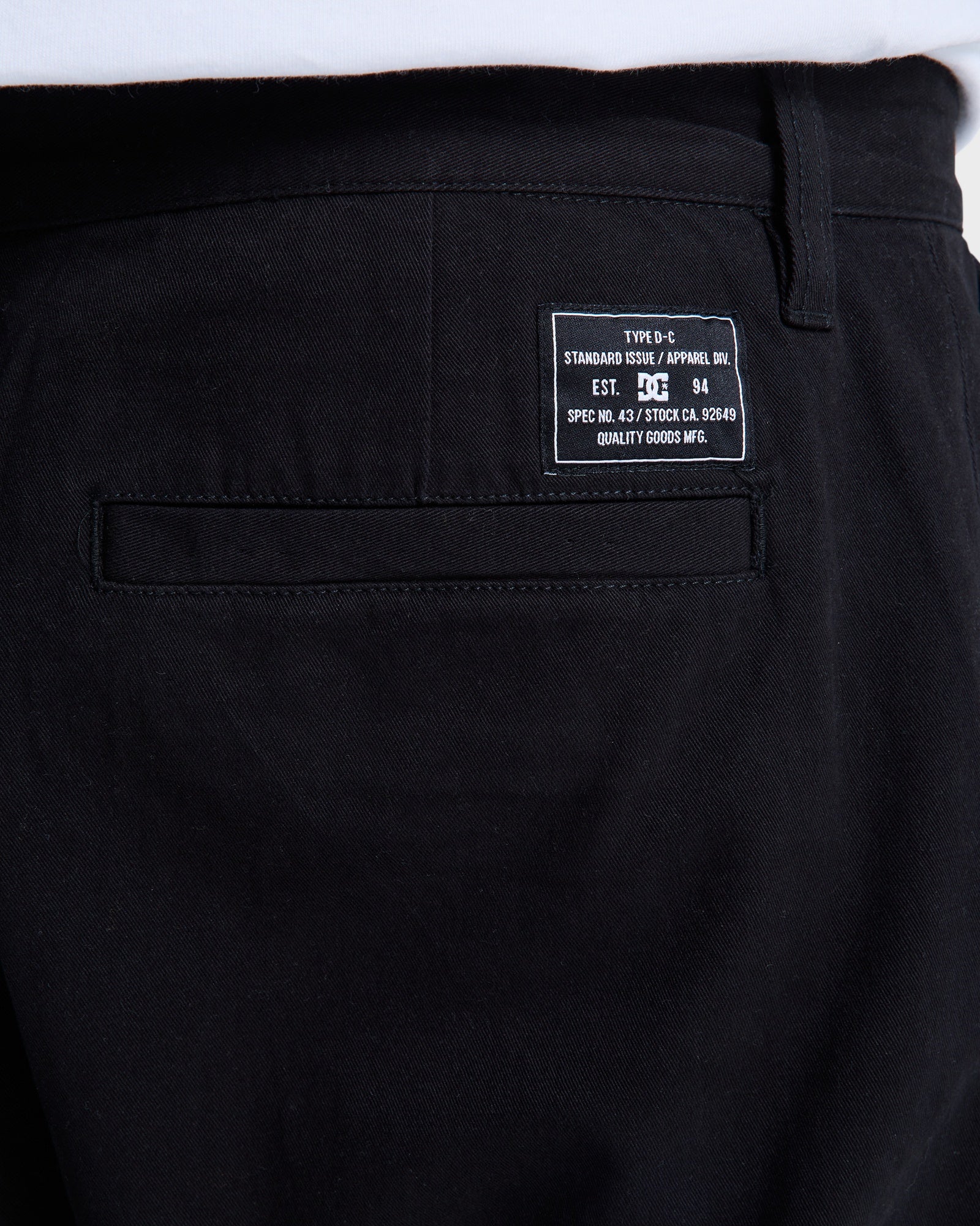 Mens Worker Relax Chino Pants - BLACK / 3032 | DC Shoes