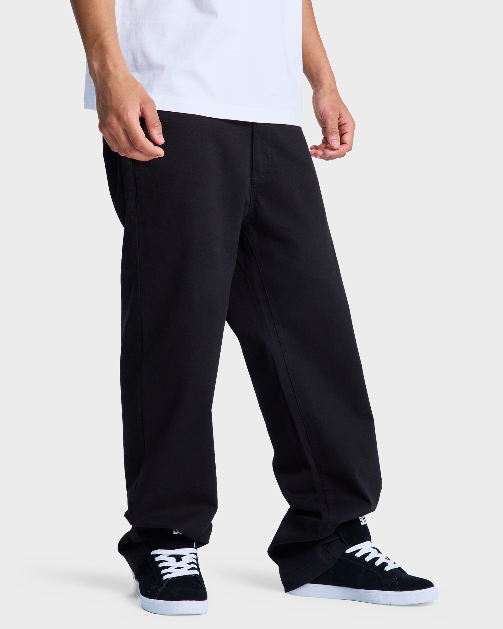 Mens Worker Relax Chino Pants - BLACK / 3032 | DC Shoes