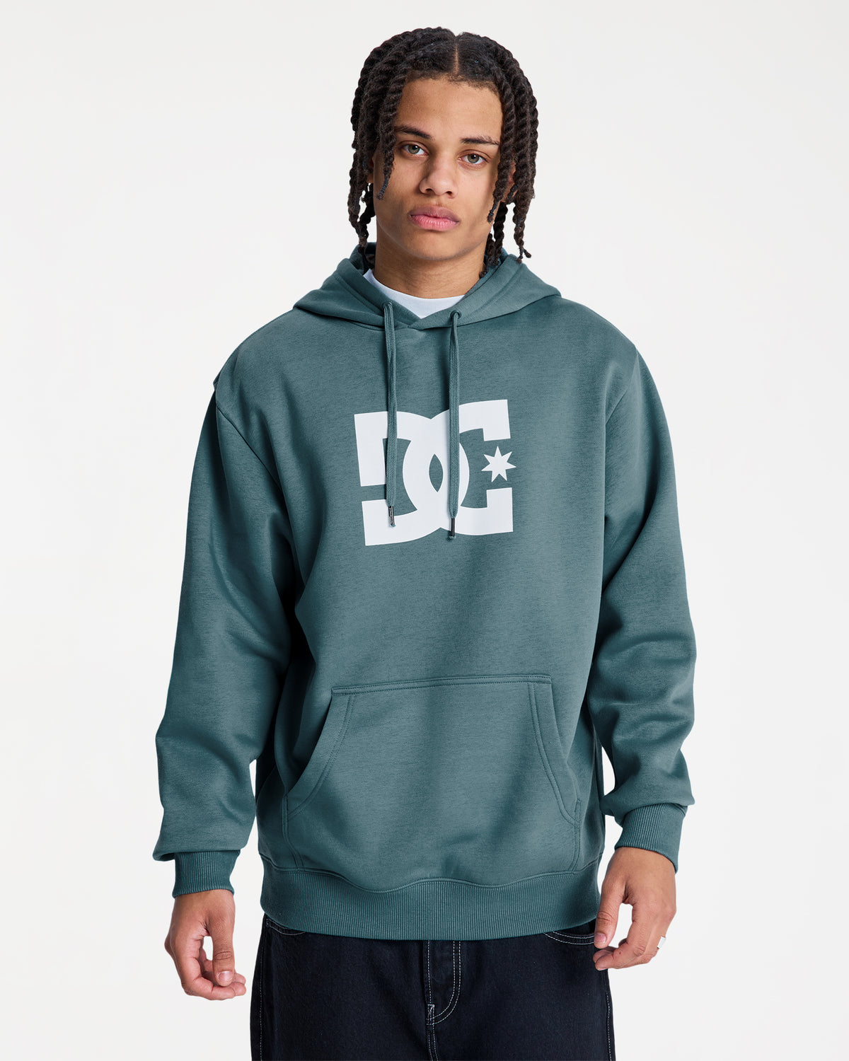 Mens DC Star Pullover Hoodie - STORM BLUE / XS | DC Shoes