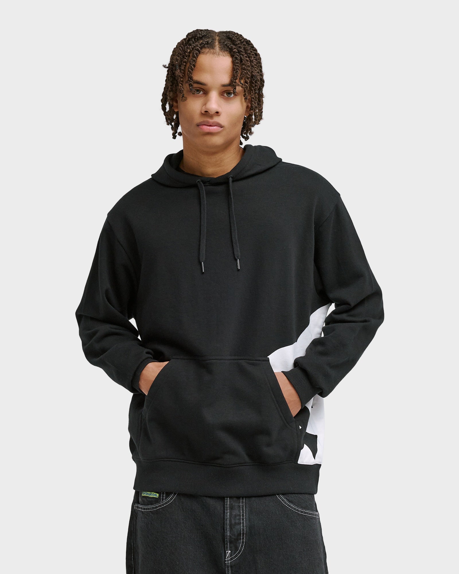 Mens Lanai Pullover Hoodie - BLACK / L | DC Shoes