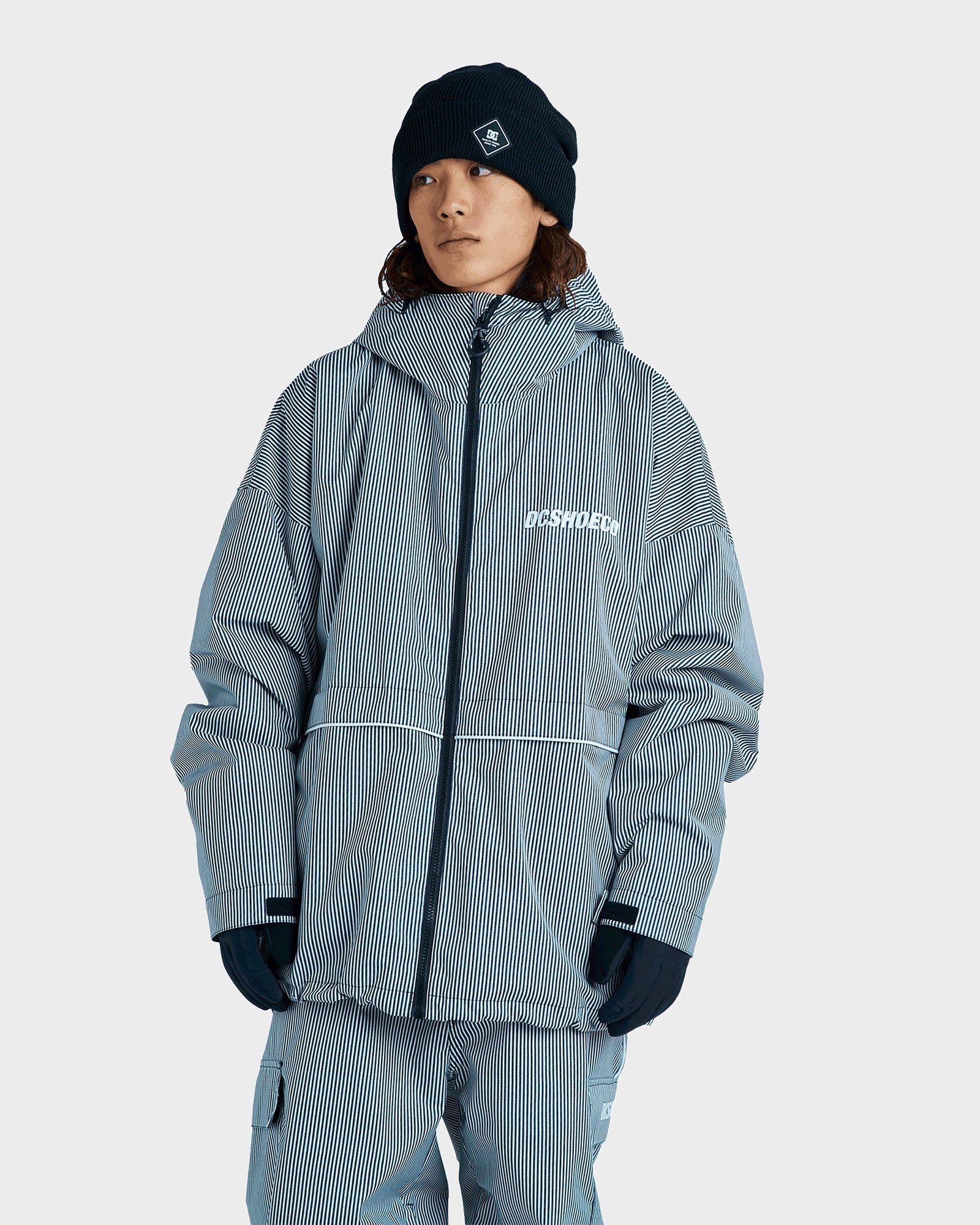 Mens Wide 10K Snow Jacket - HICKORY STRIPE / L | DC Shoes